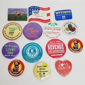 Vintage Pin Collection Gordy MGM Grand I Love Your Car God's Light Diamond Park